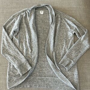 Gap Kids youth L 10 Heather Grey Cardigan Sweater